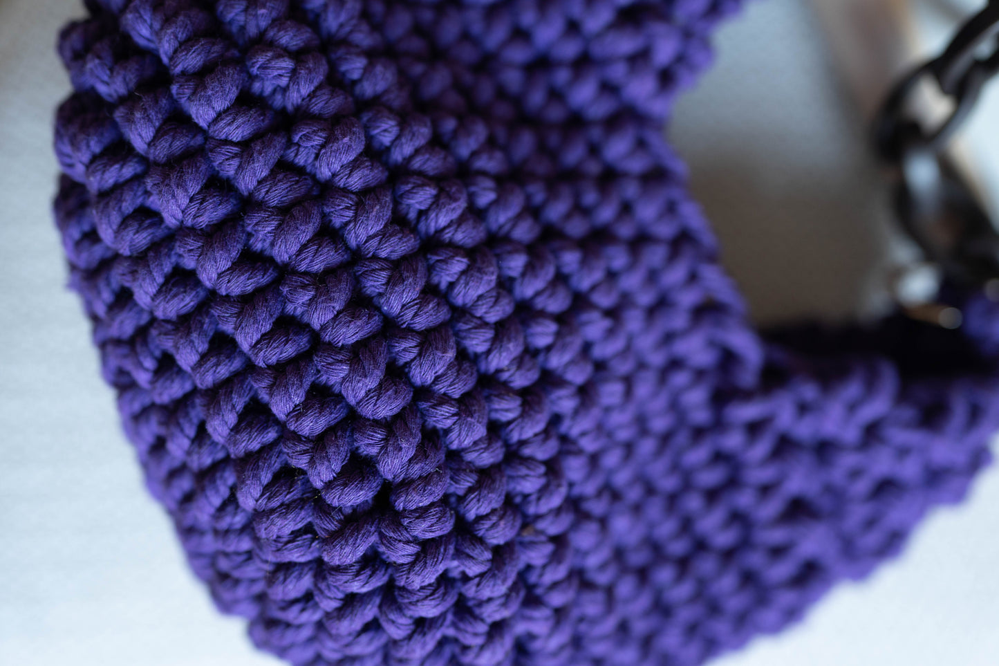 The Petite Chain Crochet Bag